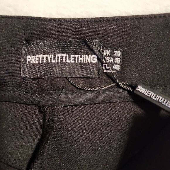 PrettyLittleThing Womens Black Plus Avani Suit Trousers/pants/Slacks Size 16 NWT - Picture 9 of 14